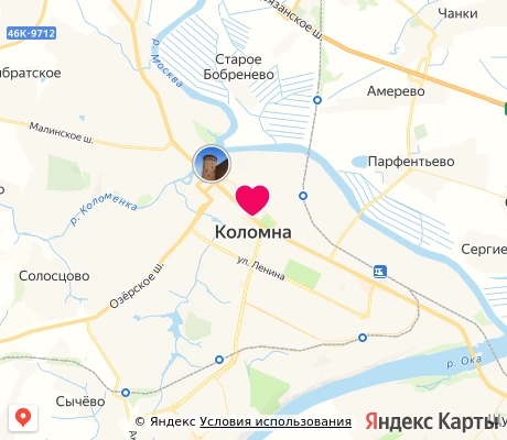 На карте