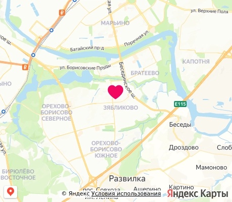 На карте