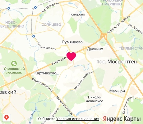 На карте