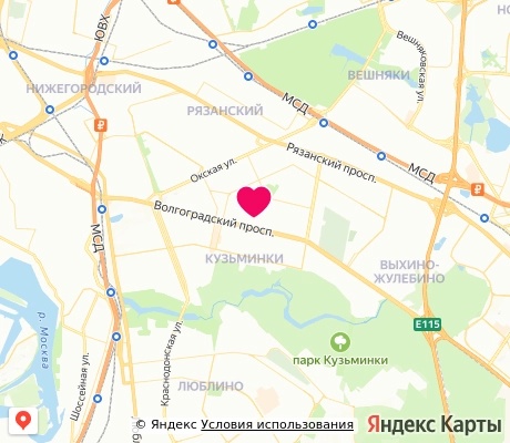 На карте