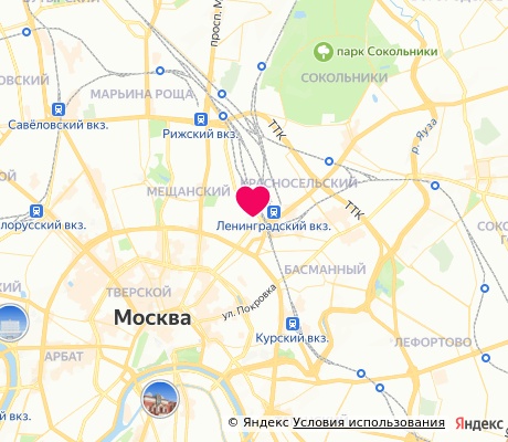 На карте
