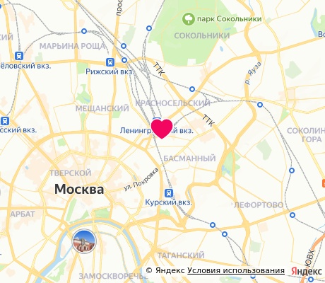 На карте