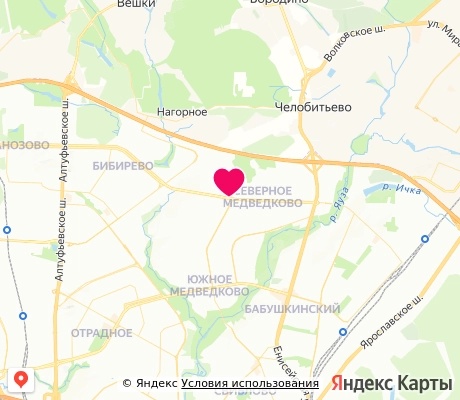 На карте