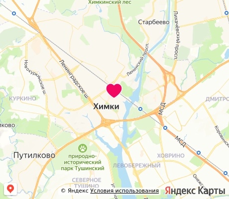 На карте