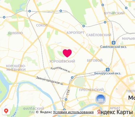 На карте