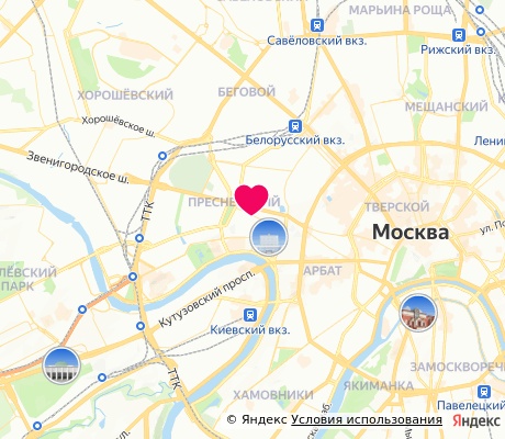 На карте