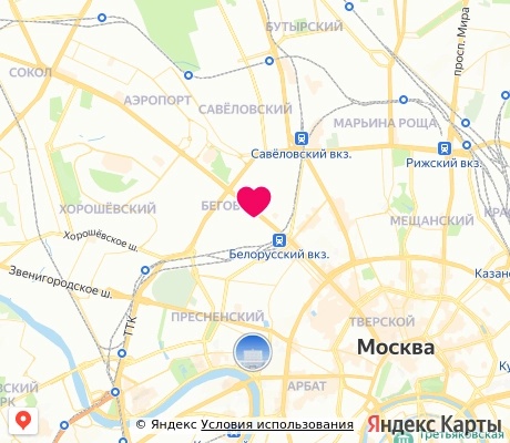 На карте