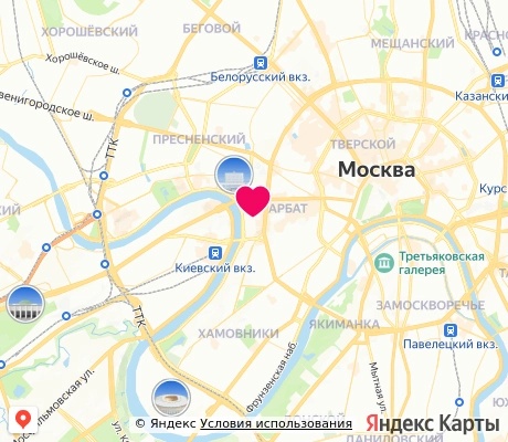 На карте