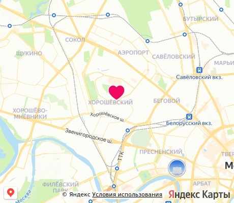 На карте