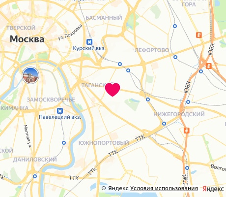 На карте