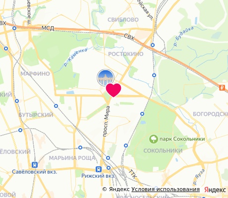 На карте