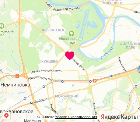 На карте