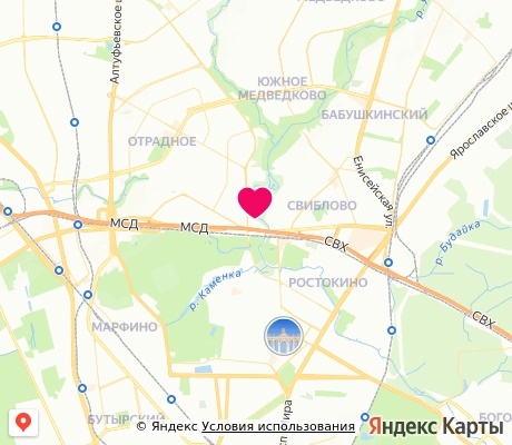 На карте