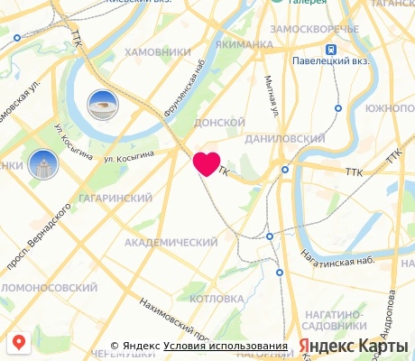 На карте