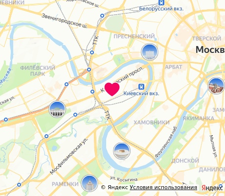 На карте
