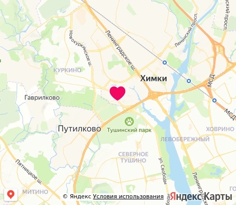 На карте