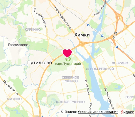 На карте