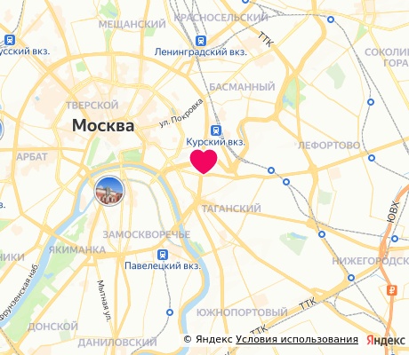На карте
