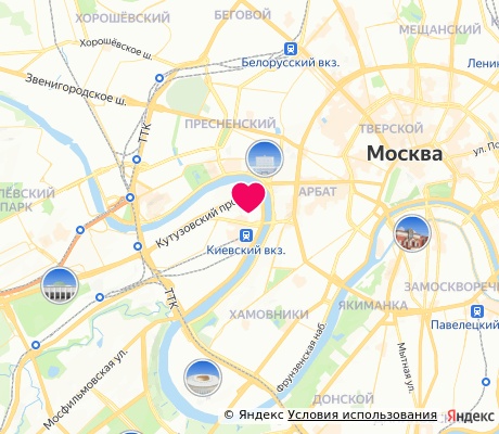 На карте