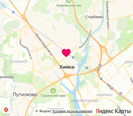 На карте