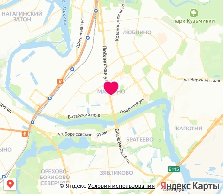 На карте
