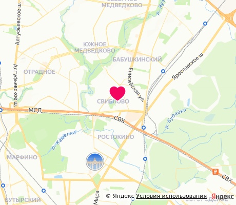 На карте