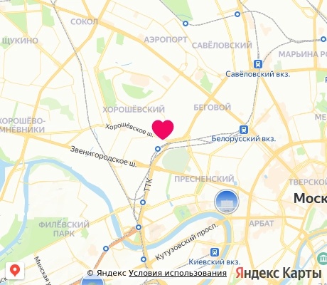 На карте