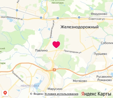 На карте