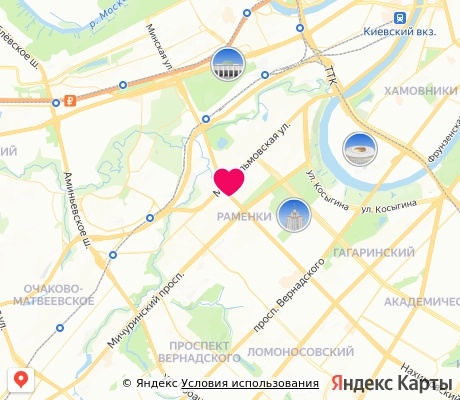 На карте