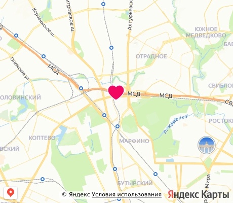 На карте