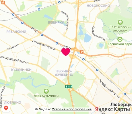 На карте