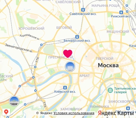 На карте