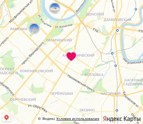 На карте