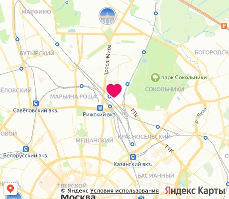 На карте
