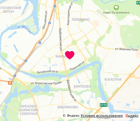 На карте