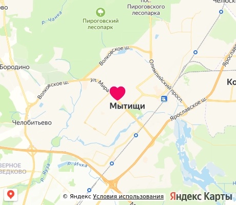 На карте
