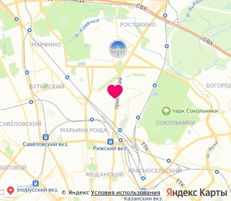 На карте
