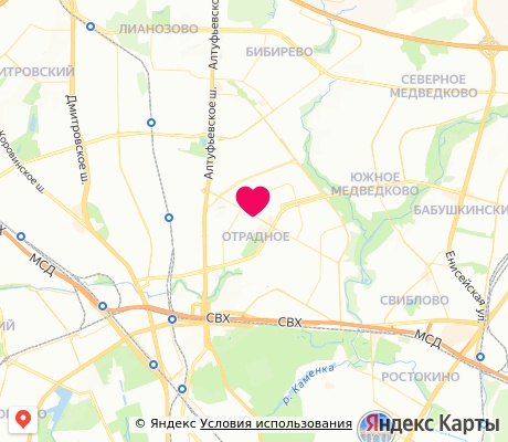 На карте