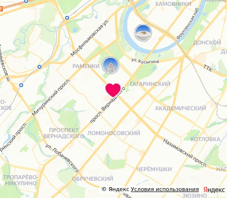 На карте