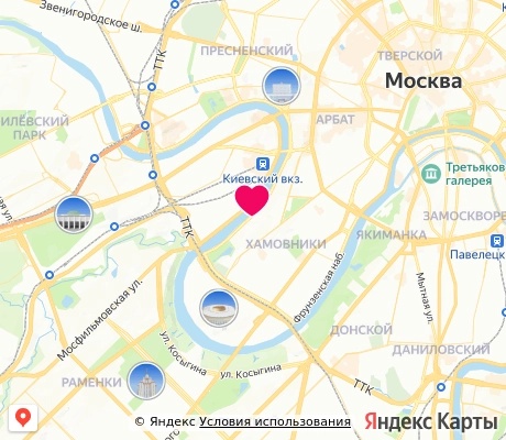 На карте