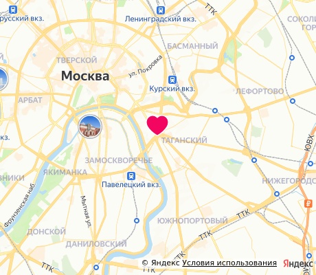 На карте