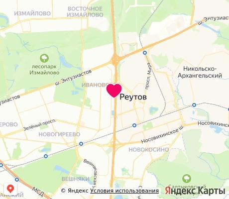 На карте