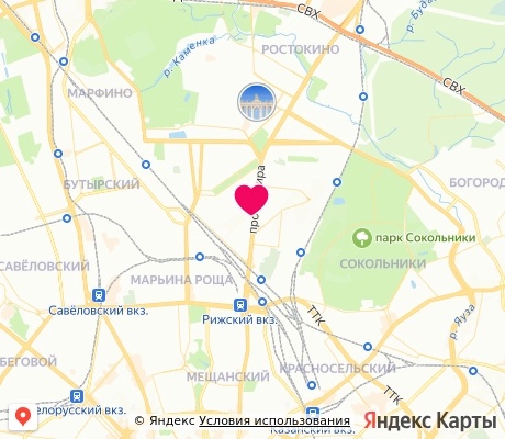 На карте