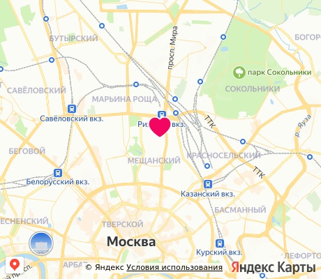 На карте