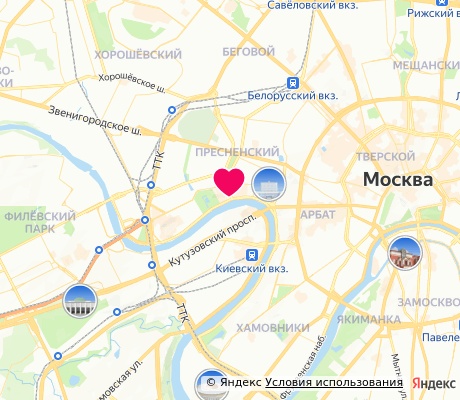 На карте