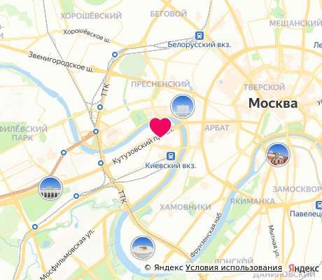 На карте