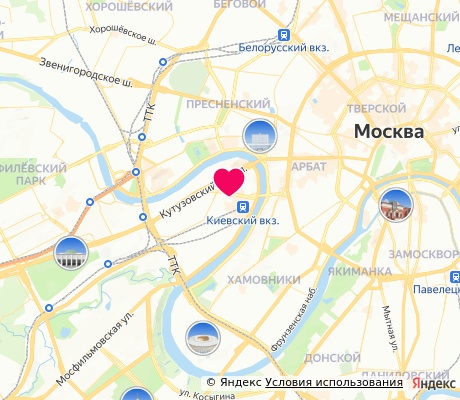 На карте