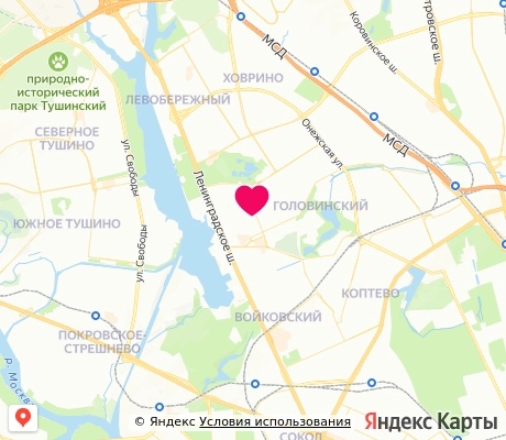 На карте