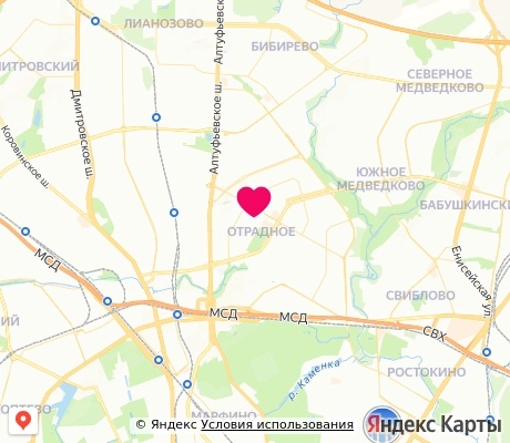 На карте