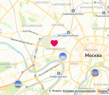 На карте